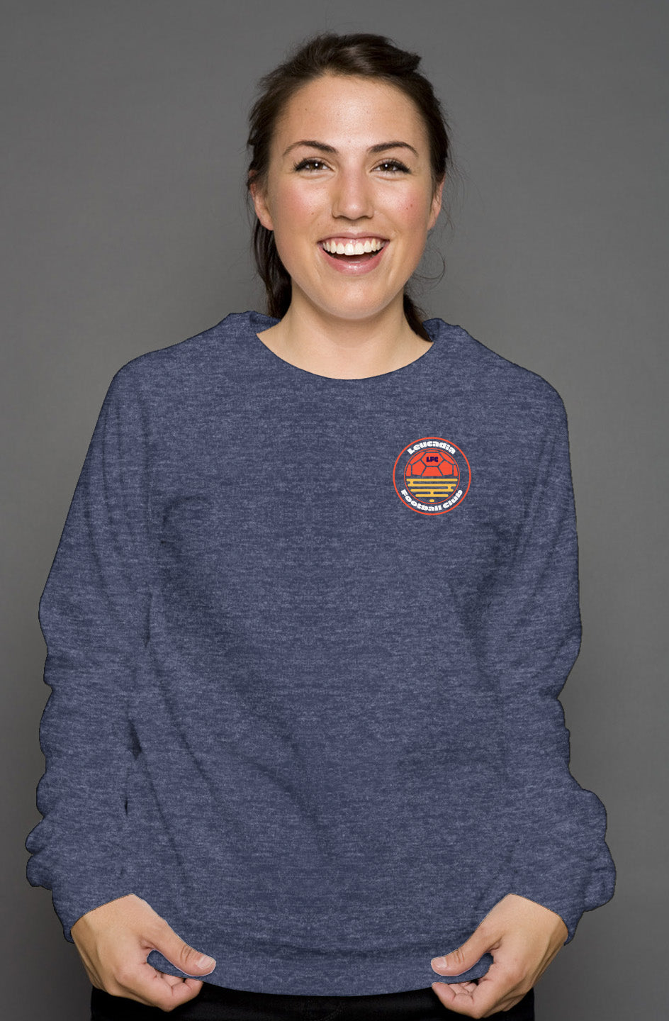 Leucadia FC Badge Unisex Crew Neck Sponge Fleece Sweatshirt