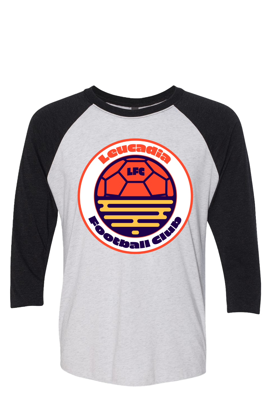 Adult Leucadia Football Club Badge Triblend Three-Quarter Raglan Tee